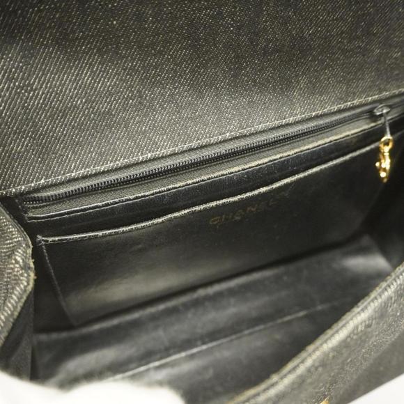 Chanel handbag denim black ladies - Picture 4 of 16